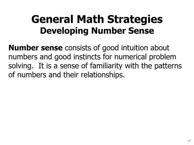 Number Sense - Magoosh Gre